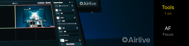An Airlive live stream with the corner watermark visible
